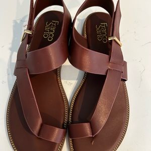 Leather Franco Sarto Brown Scandals